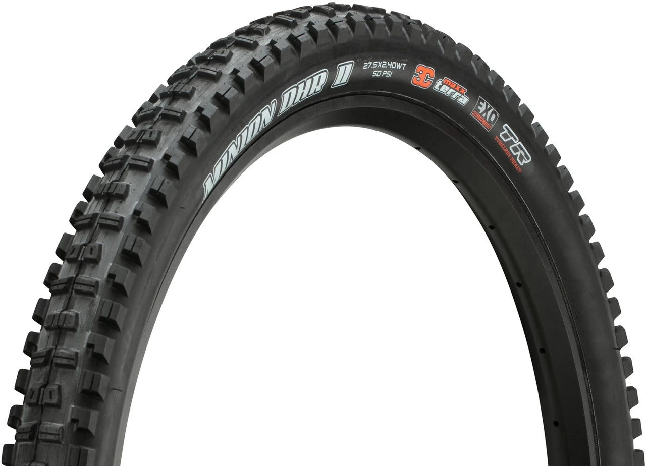 MAXXIS Pneu Souple Minion DHR II 3C MaxxTerra EXO WT TR 27,5" 3 MAXXIS Pneu Souple Minion DHR II 3C MaxxTerra EXO WT TR 27,5"