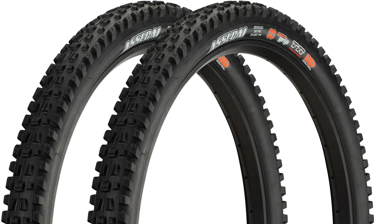 MAXXIS Set De 2 Pneus Souples Assegai 3C MaxxGrip DD WT TR 29" 3 MAXXIS Set De 2 Pneus Souples Assegai 3C MaxxGrip DD WT TR 29"