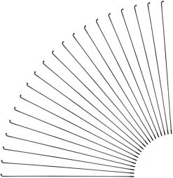 Sapim Rayons D-Light J-Bend + Écrous - 20 Pièces -Composants De Vélo 357575